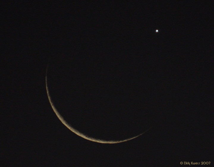 20.01.2007 20:09 Uhr - Beginn der Venusbedeckung durch den Mond
